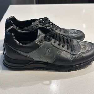 Louis Vuitton Black Sneakers Leather Low-Top
